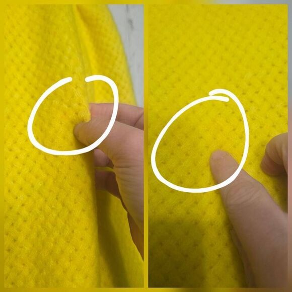 Zara Open Knit Puff Sleeve 6% Wool  Cabincore Cottagecore Yellow Cardigan Sz. S - Picture 8 of 8